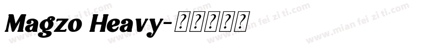 Magzo Heavy字体转换